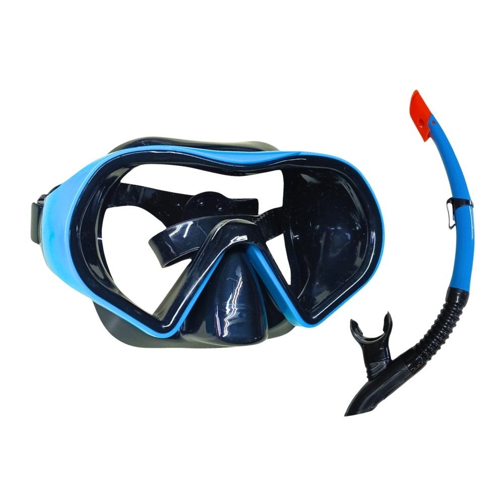 Star Diving Dalış Maskesi ve Snorkel Yetişkin - 51712-MAVİ (Lisinya)