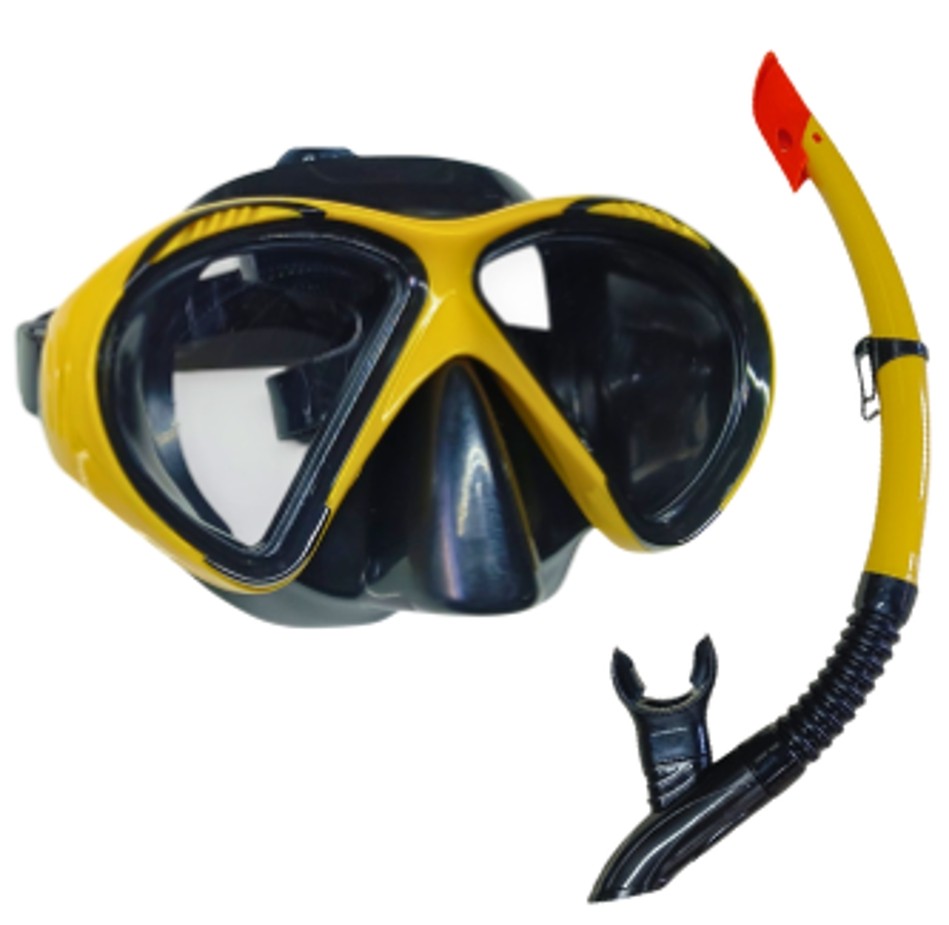 Star Diving Dalış Maskesi ve Snorkel Yetişkin - 51711-SARI (Lisinya)
