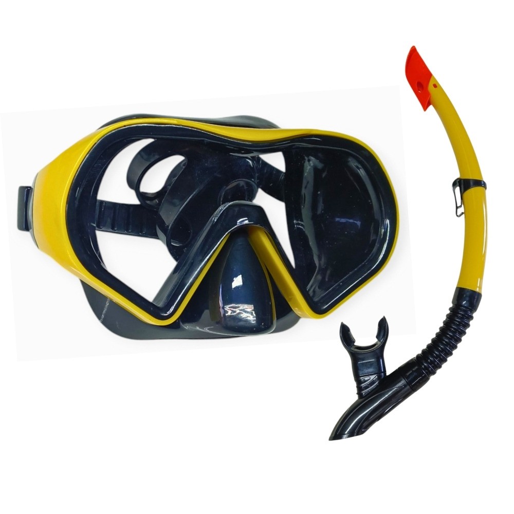 Star Diving Dalış Maskesi ve Snorkel Yetişkin - 51712-SARI (Lisinya)