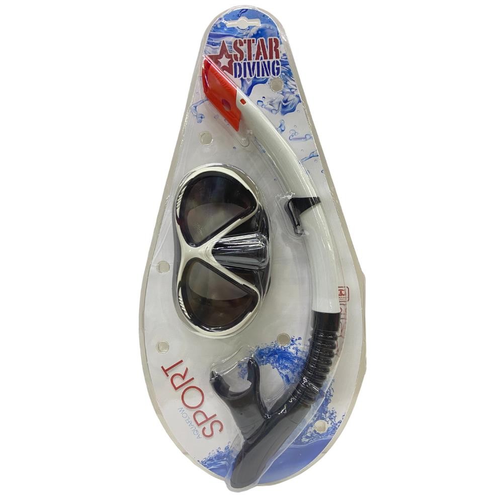 Star Diving Dalış Maskesi ve Snorkel Yetişkin - 51711-BEYAZ (Lisinya)