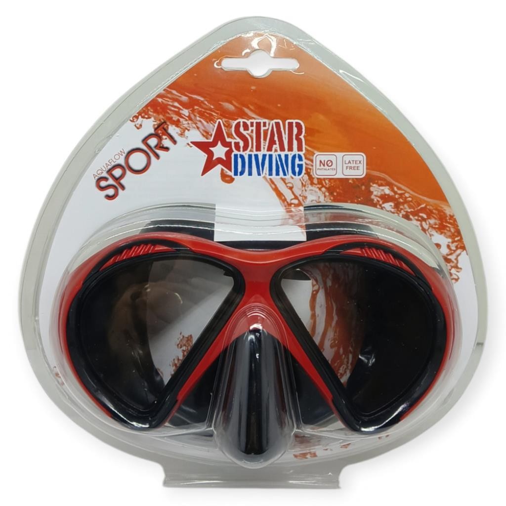 Star Diving Dalış Maskesi Yetişkin - 51701-KIRMIZI (Lisinya)