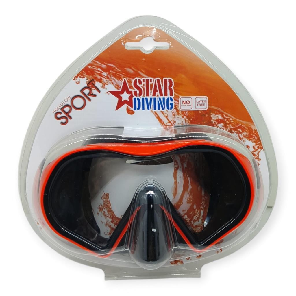 Star Diving Dalış Maskesi Yetişkin - 51702-KIRMIZI (Lisinya)