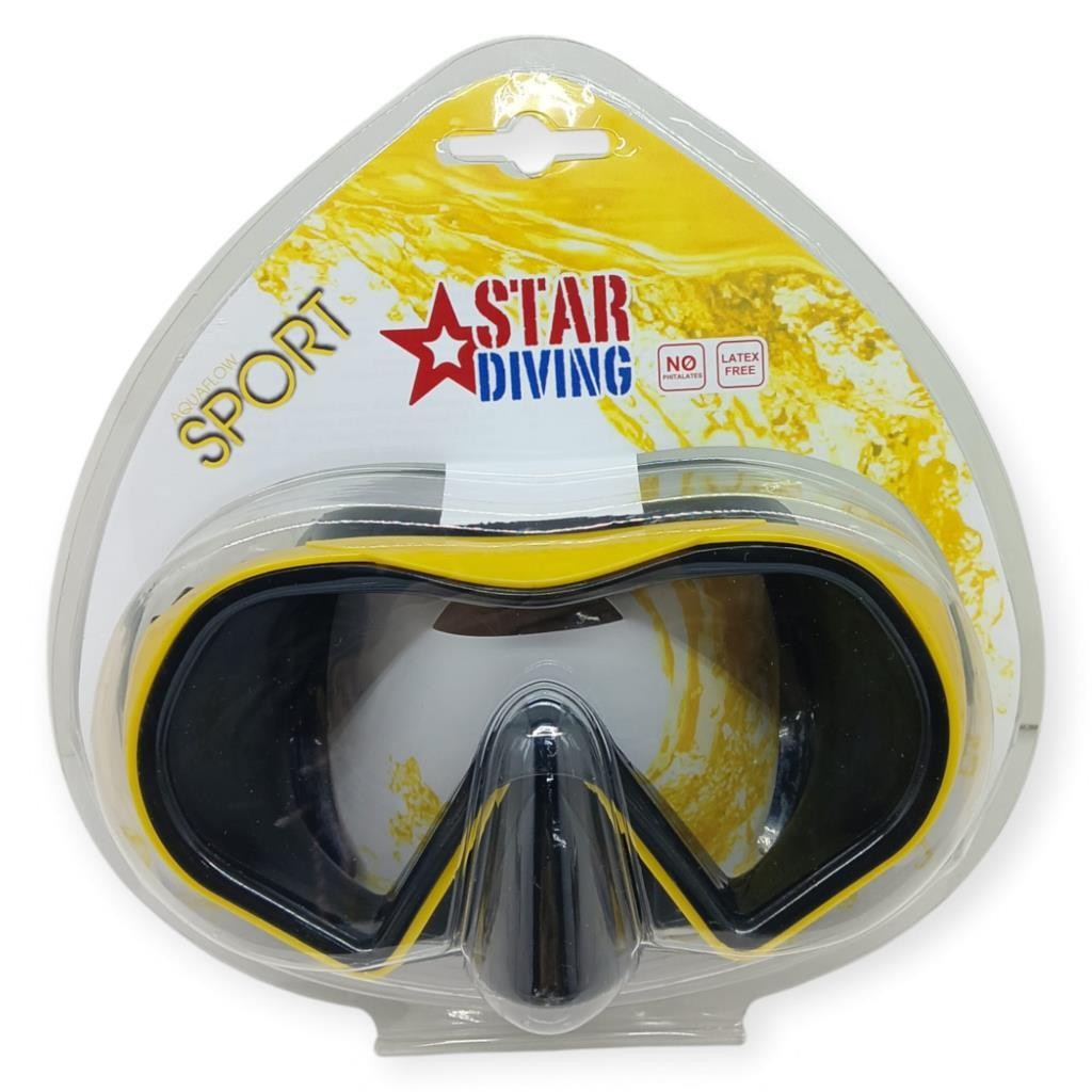 Star Diving Dalış Maskesi Yetişkin - 51702-SARI (Lisinya)