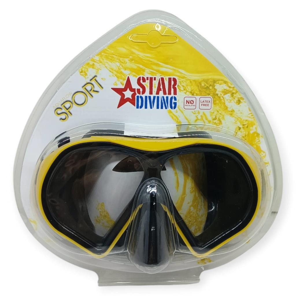 Star Diving Dalış Maskesi Yetişkin - 51703-SARI (Lisinya)