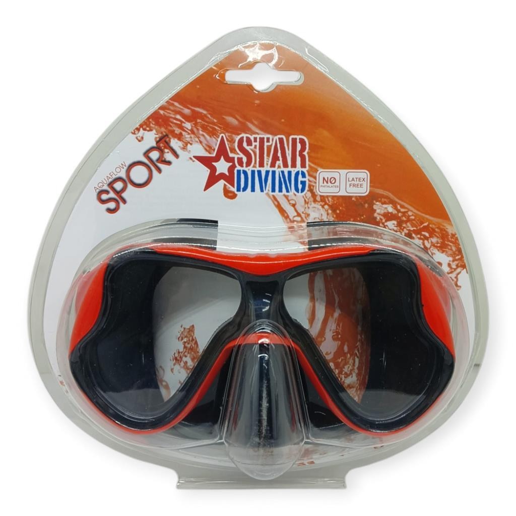 Star Diving Dalış Maskesi Yetişkin - 51705-KIRMIZI (Lisinya)