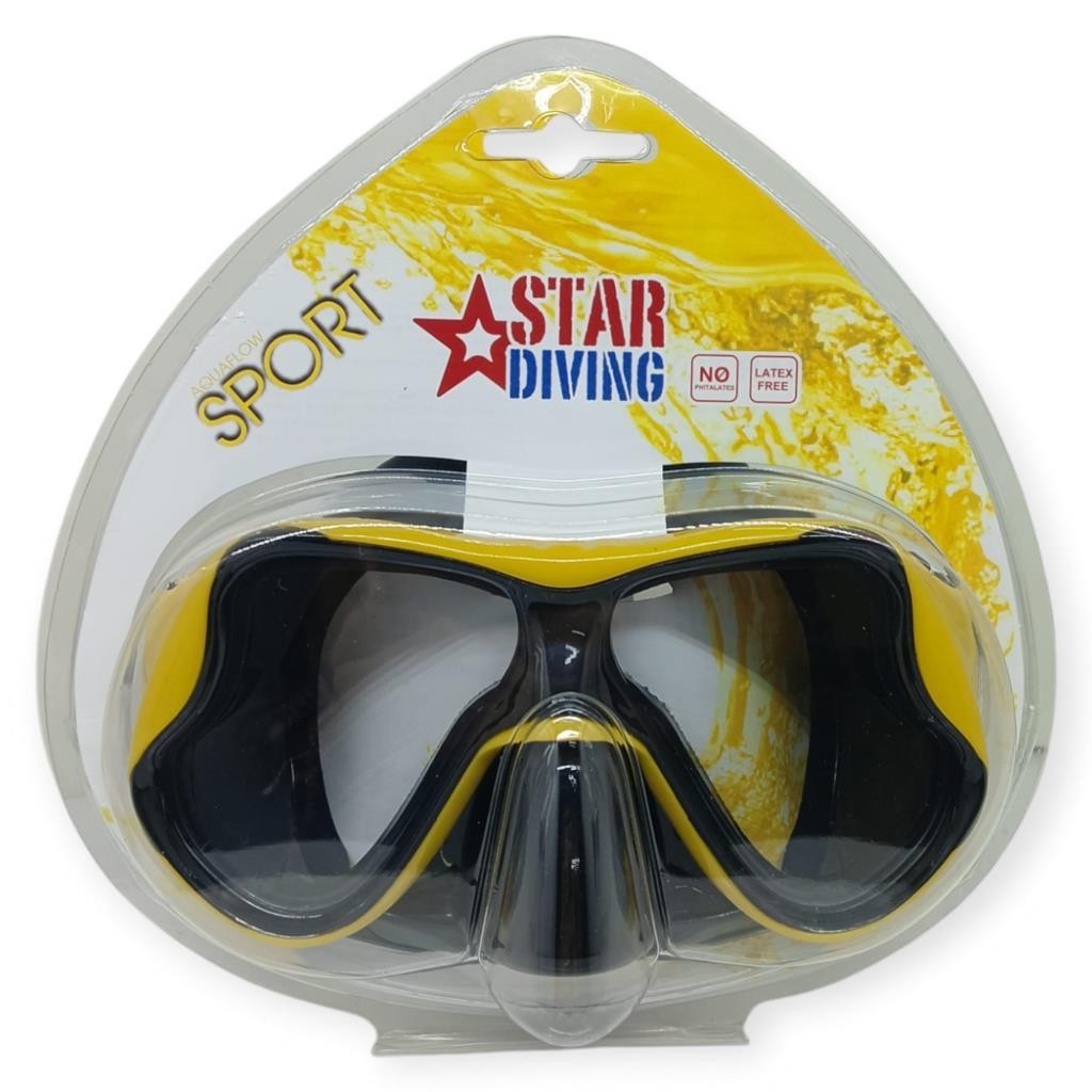 Star Diving Dalış Maskesi Yetişkin - 51705-SARI (Lisinya)