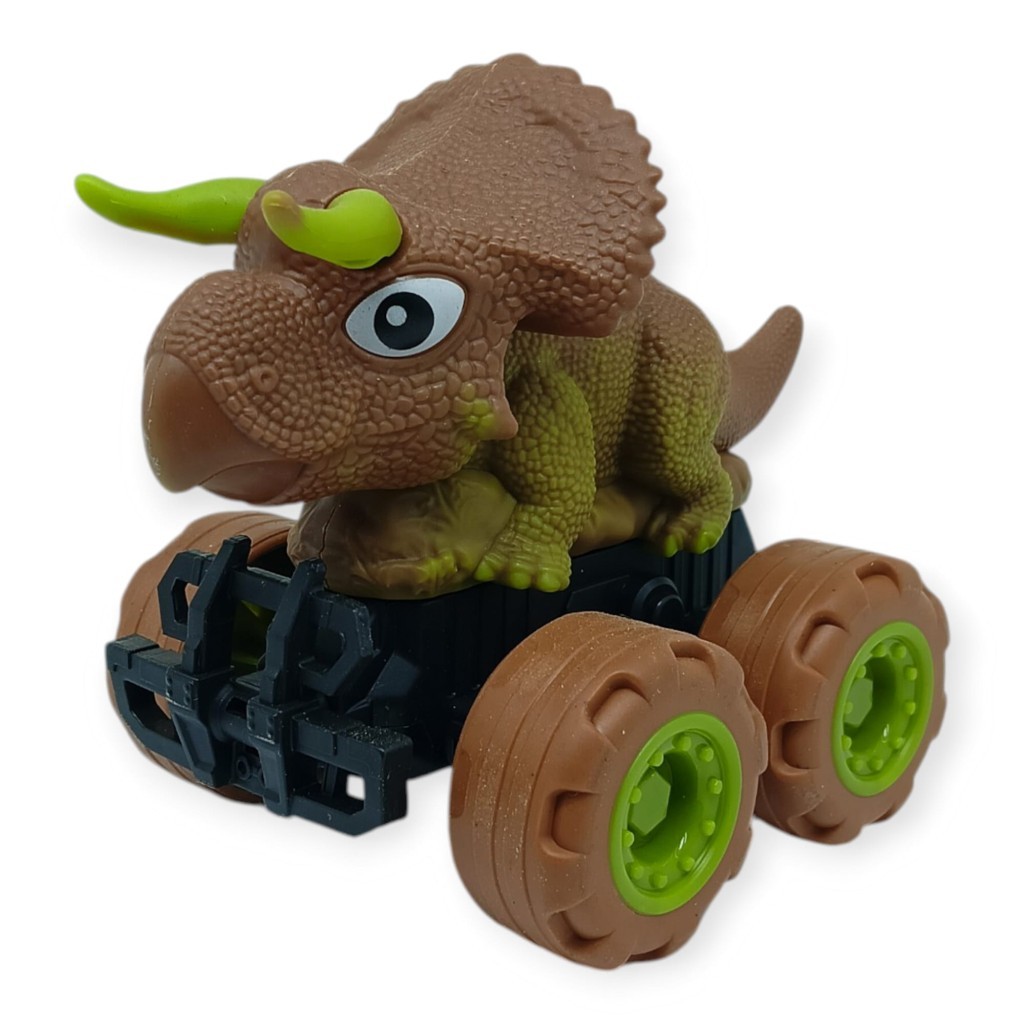 Sürtmeli Dinazor Arabalar 12 cm - H-20 - Triceraptors -Kahverengi (Lisinya) Sürtmeli Dinazor Arabalar 12 cm - H-20 - Triceraptors -Kahverengi (Lisinya)
