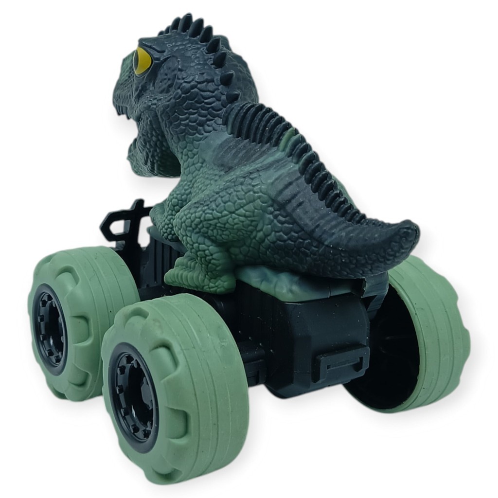 Sürtmeli Dinazor Arabalar 12 cm - H-20 - Stegosaurus - Yeşil (Lisinya)