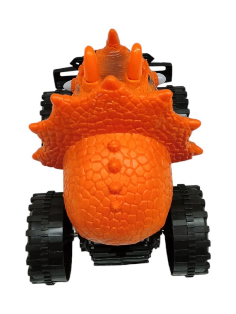 Sürtmeli Dinazor Robota Dönüşen Araba 14 Cm - Turuncu (Lisinya)