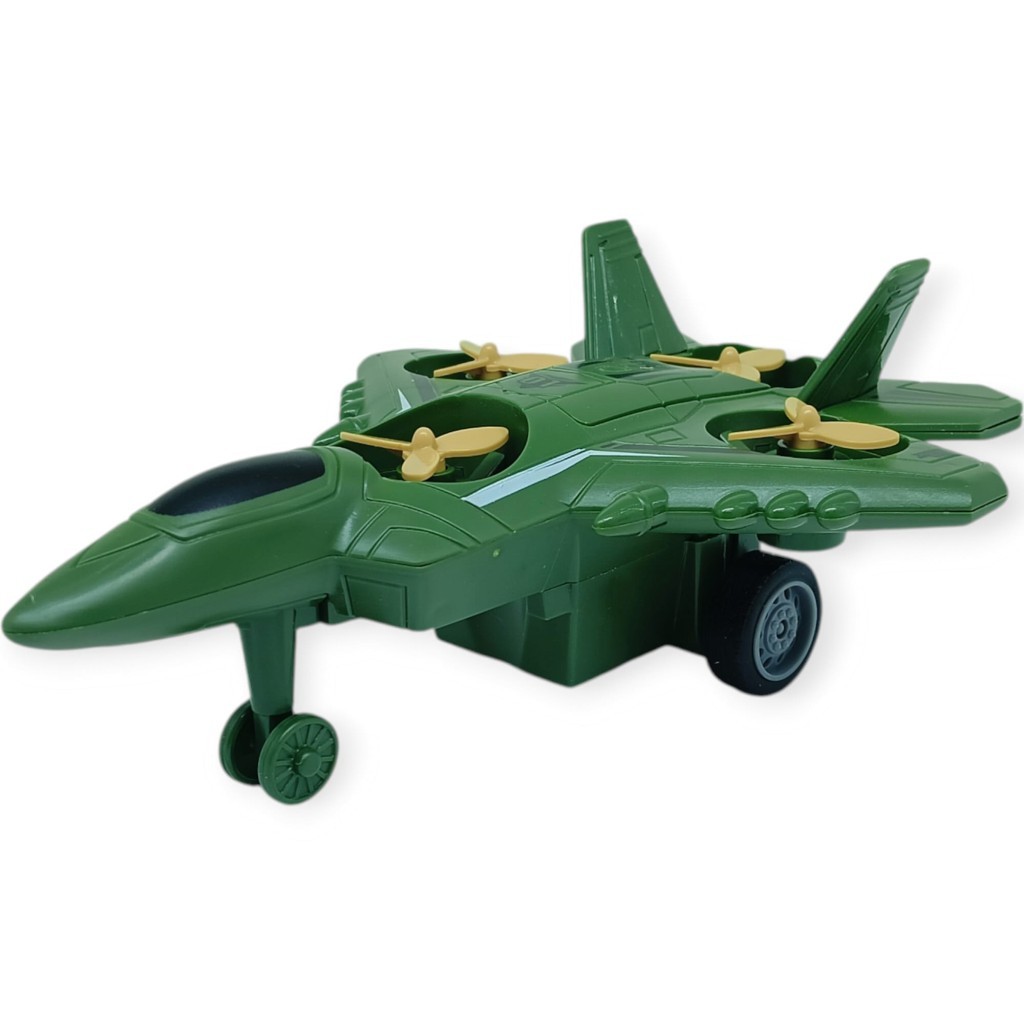 Sürtmeli Döner 4 Pervaneli Uçak - Yeşil (Lisinya) Sürtmeli Döner 4 Pervaneli Uçak - Yeşil (Lisinya)