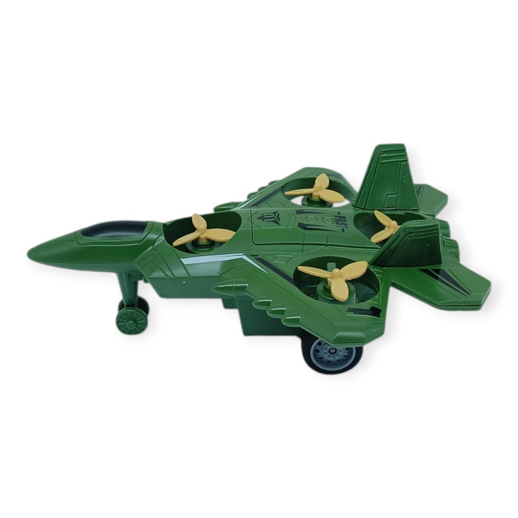 Sürtmeli Döner 4 Pervaneli Uçak - Yeşil (Lisinya) Sürtmeli Döner 4 Pervaneli Uçak - Yeşil (Lisinya)