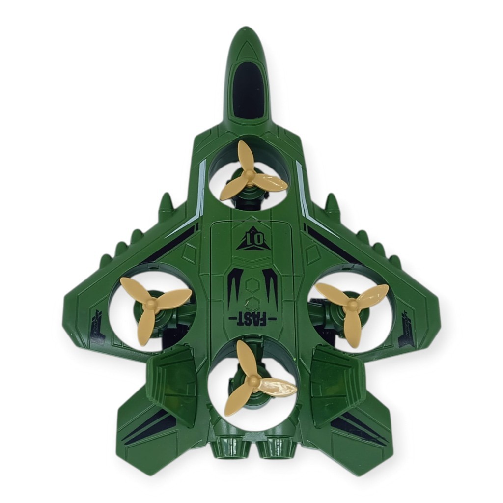 Sürtmeli Döner 4 Pervaneli Uçak - Yeşil (Lisinya) Sürtmeli Döner 4 Pervaneli Uçak - Yeşil (Lisinya)