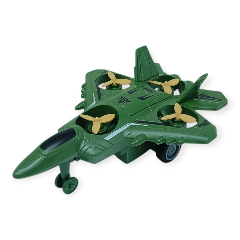 Sürtmeli Döner 4 Pervaneli Uçak - Yeşil (Lisinya) Sürtmeli Döner 4 Pervaneli Uçak - Yeşil (Lisinya)