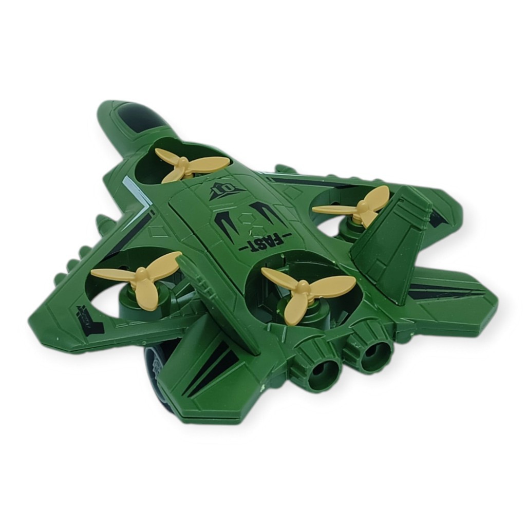 Sürtmeli Döner 4 Pervaneli Uçak - Yeşil (Lisinya) Sürtmeli Döner 4 Pervaneli Uçak - Yeşil (Lisinya)