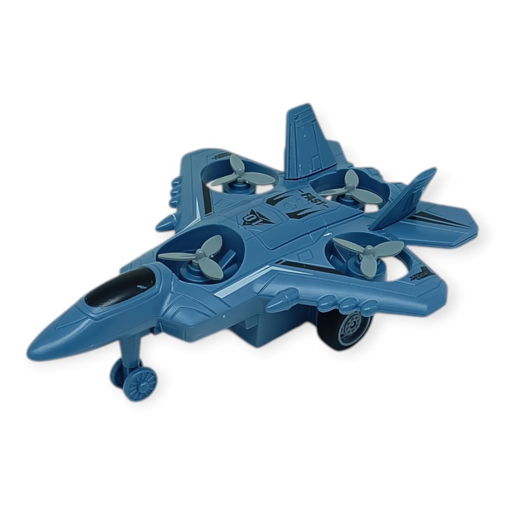 Sürtmeli Döner 4 Pervaneli Uçak - Mavi (Lisinya) Sürtmeli Döner 4 Pervaneli Uçak - Mavi (Lisinya)