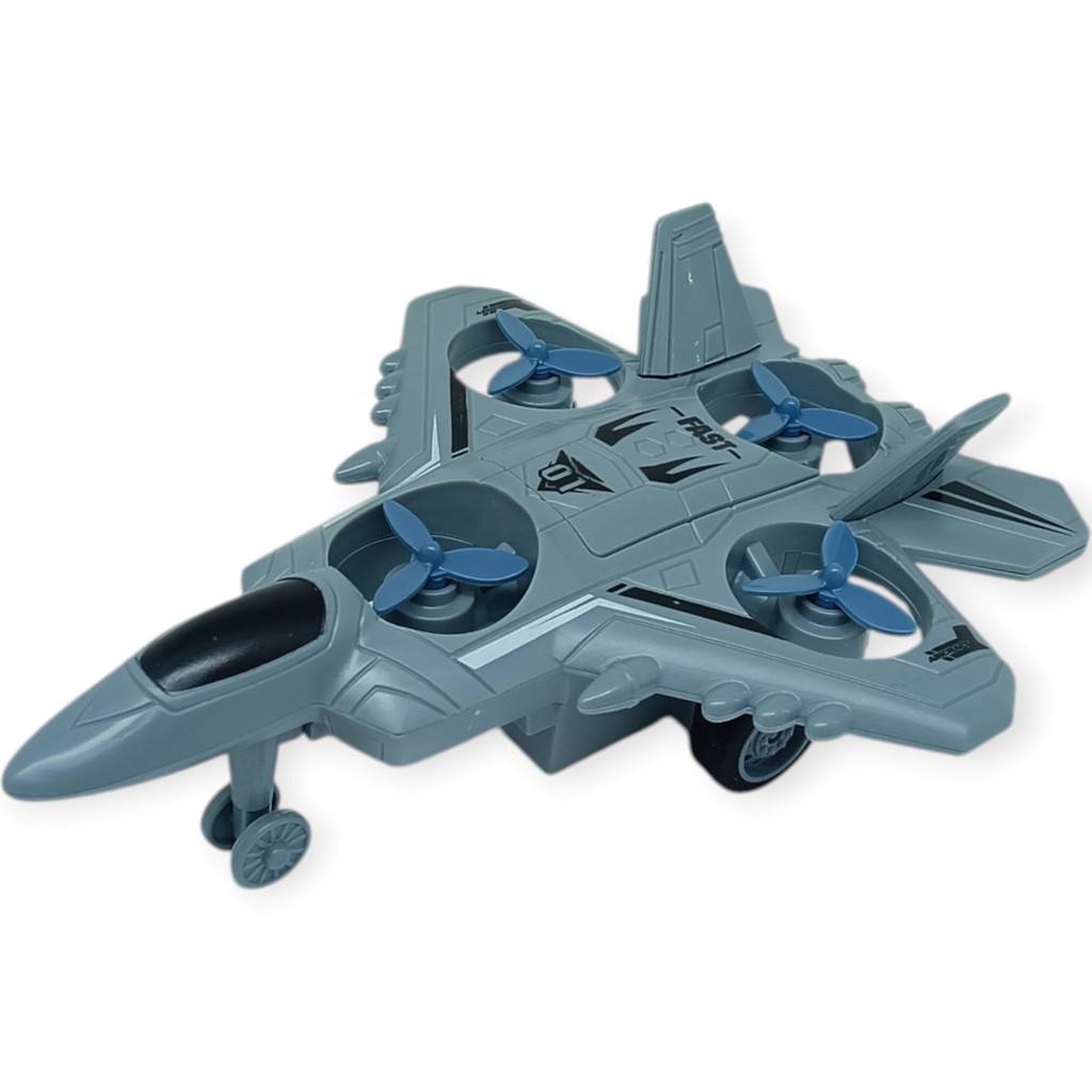 Sürtmeli Döner 4 Pervaneli Uçak - Gri (Lisinya) Sürtmeli Döner 4 Pervaneli Uçak - Gri (Lisinya)