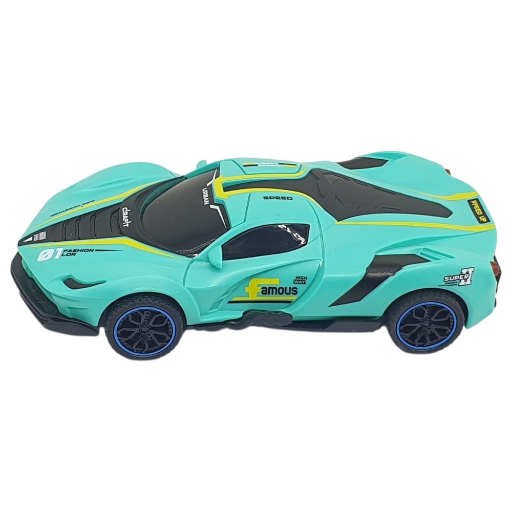 Sürtmeli Drift Arabalar 15 cm - D400-52 - Turkuaz (Lisinya)