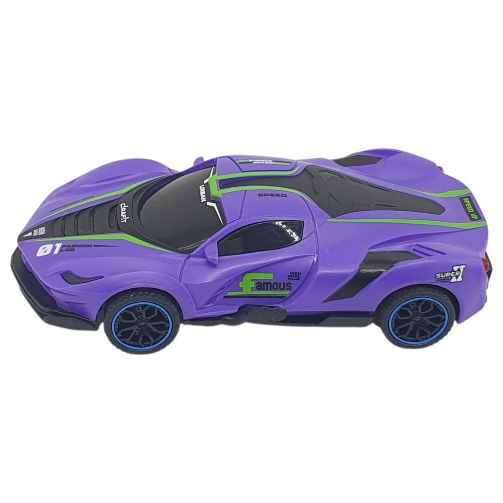 Sürtmeli Drift Arabalar 15 cm - D400-52 - Mor (Lisinya)