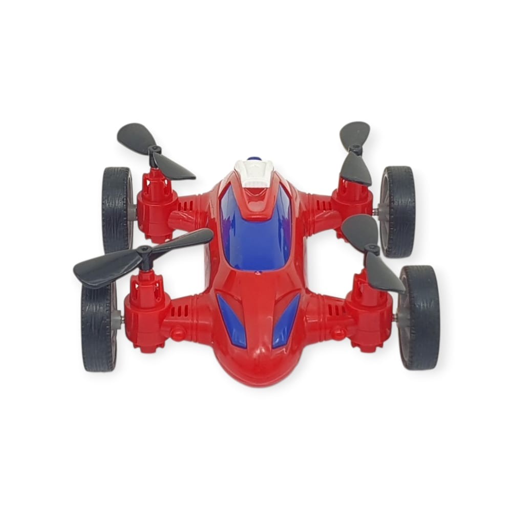 Sürtmeli Drone Araba Hareketli Pervane - Kırmızı (Lisinya)
