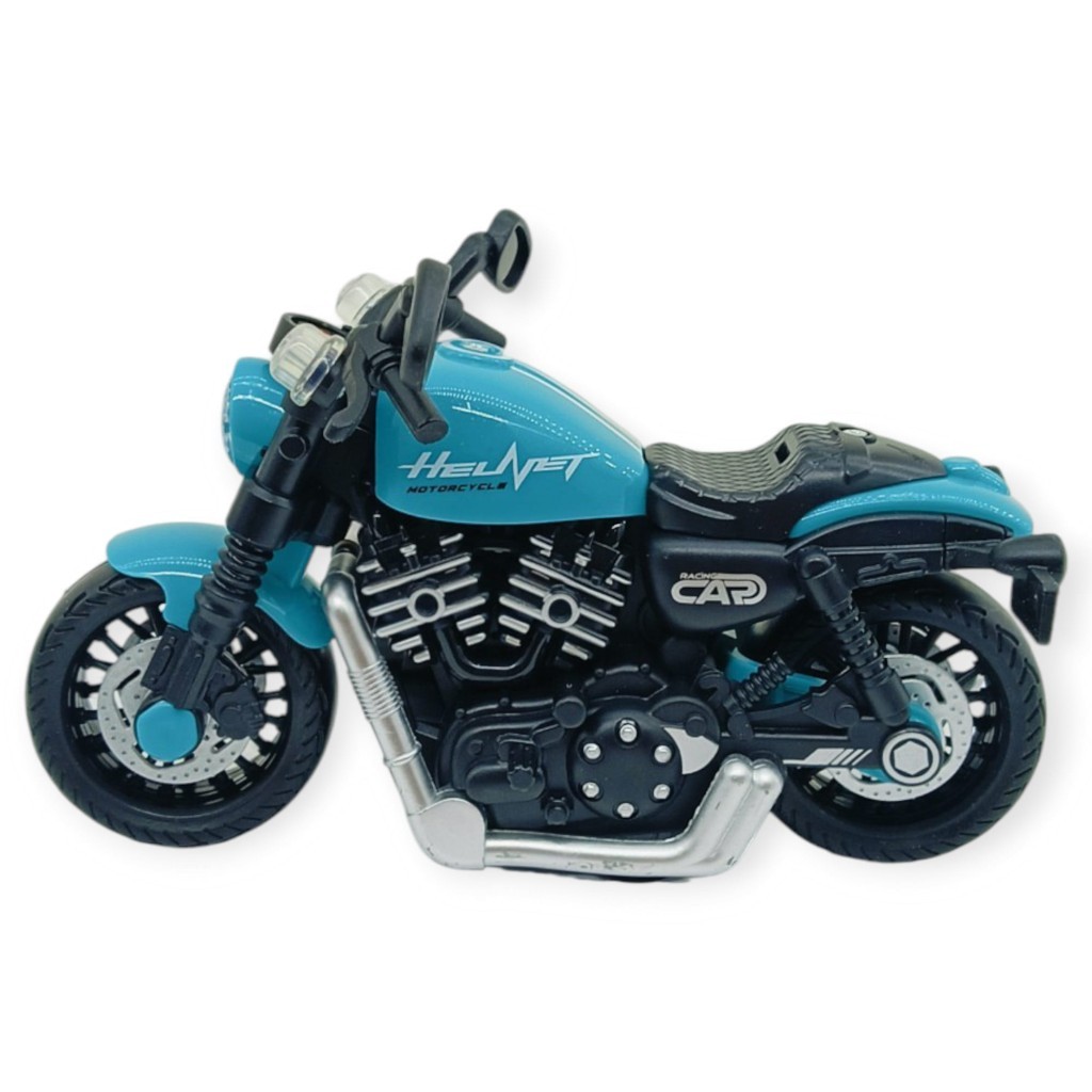 Sürtmeli Işıklı Sesli Chopper Motor Turkuaz 15cm (Lisinya) Sürtmeli Işıklı Sesli Chopper Motor Turkuaz 15cm (Lisinya)