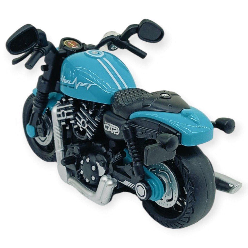 Sürtmeli Işıklı Sesli Chopper Motor Turkuaz 15cm (Lisinya) Sürtmeli Işıklı Sesli Chopper Motor Turkuaz 15cm (Lisinya)