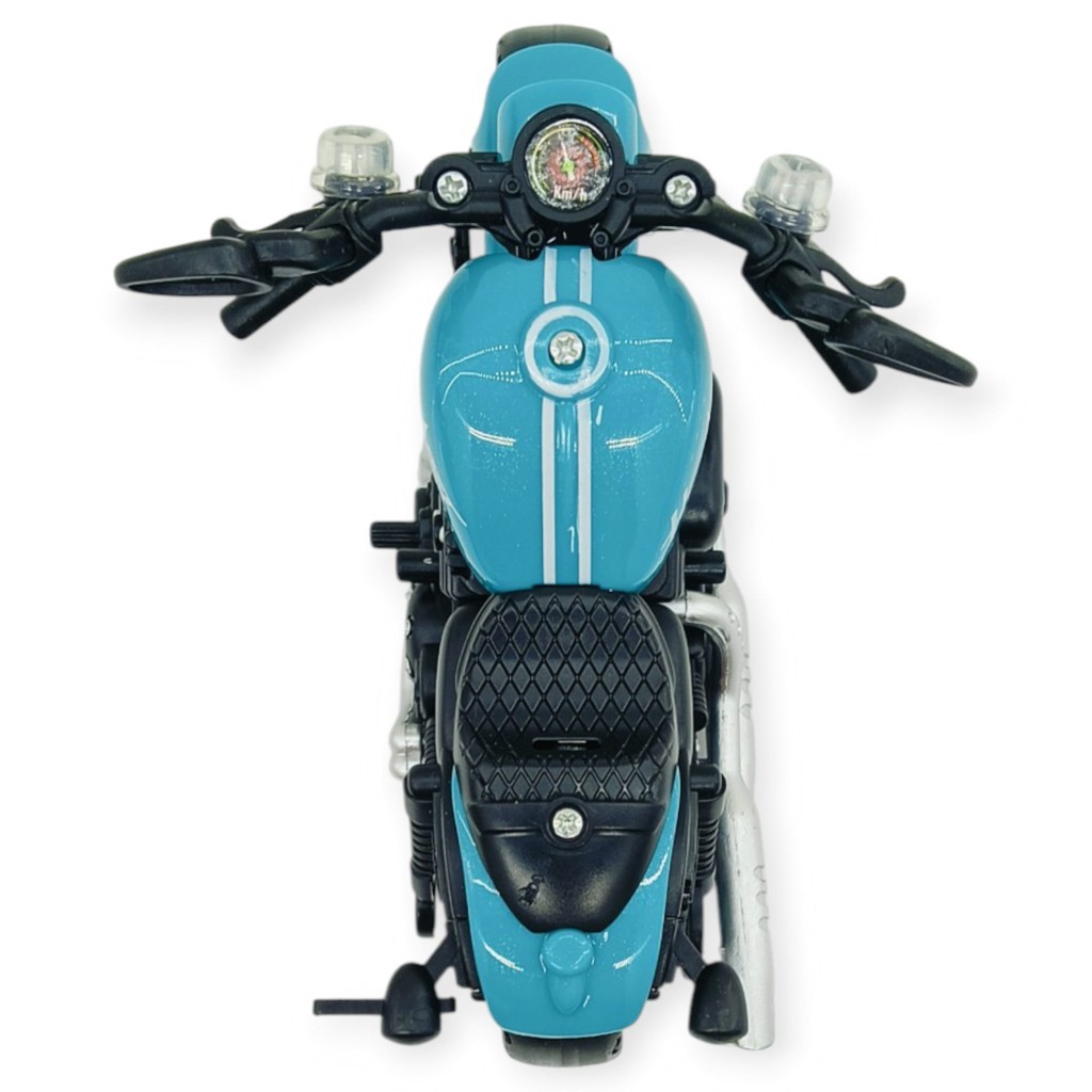 Sürtmeli Işıklı Sesli Chopper Motor Turkuaz 15cm (Lisinya) Sürtmeli Işıklı Sesli Chopper Motor Turkuaz 15cm (Lisinya)
