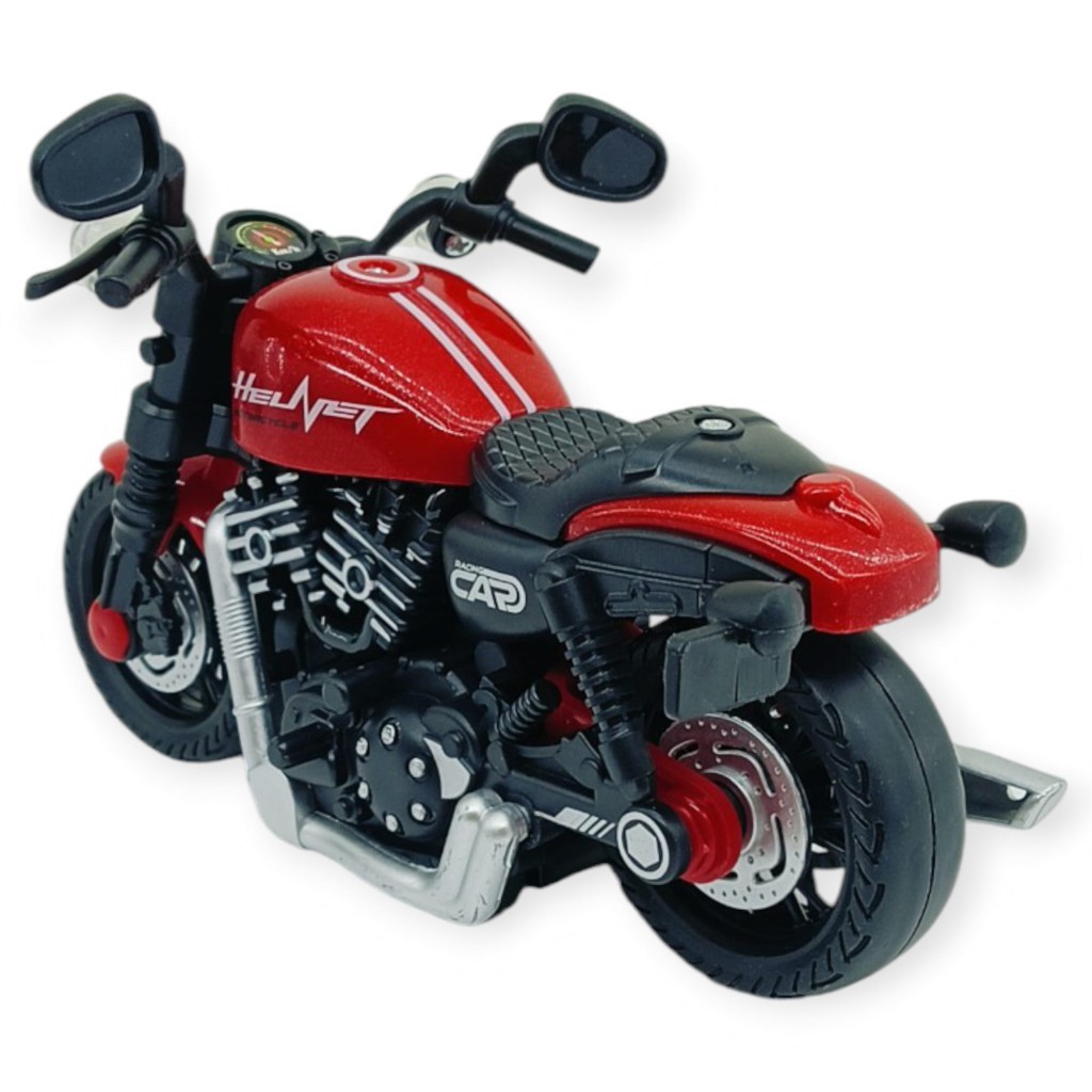 Sürtmeli Işıklı Sesli Chopper Motor Kırmızı 15cm (Lisinya) Sürtmeli Işıklı Sesli Chopper Motor Kırmızı 15cm (Lisinya)