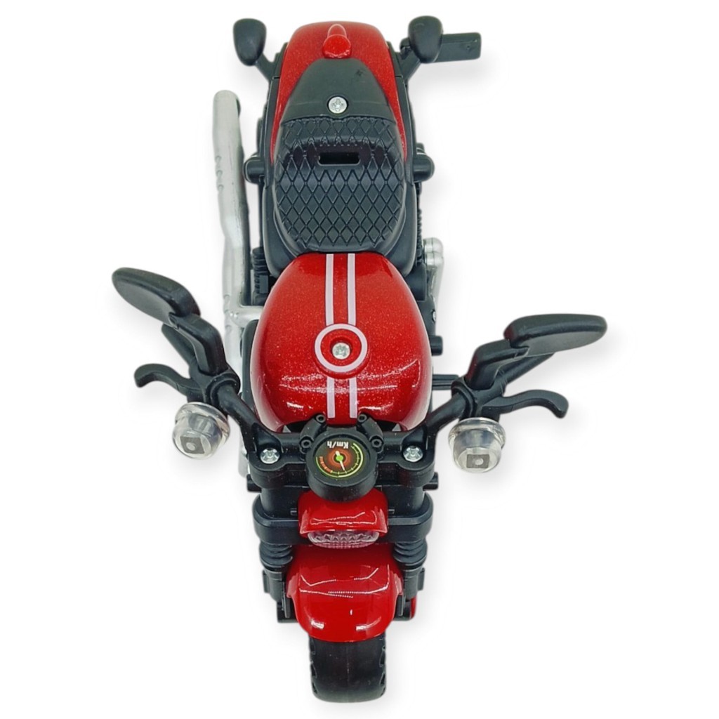 Sürtmeli Işıklı Sesli Chopper Motor Kırmızı 15cm (Lisinya) Sürtmeli Işıklı Sesli Chopper Motor Kırmızı 15cm (Lisinya)