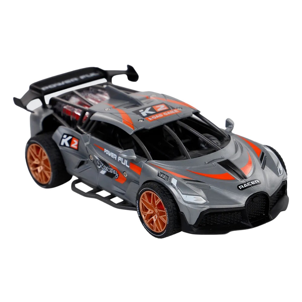 Sürtmeli Sesli Işıklı Spor Arabalar 18 cm - Gri (Lisinya) Sürtmeli Sesli Işıklı Spor Arabalar 18 cm - Gri (Lisinya)