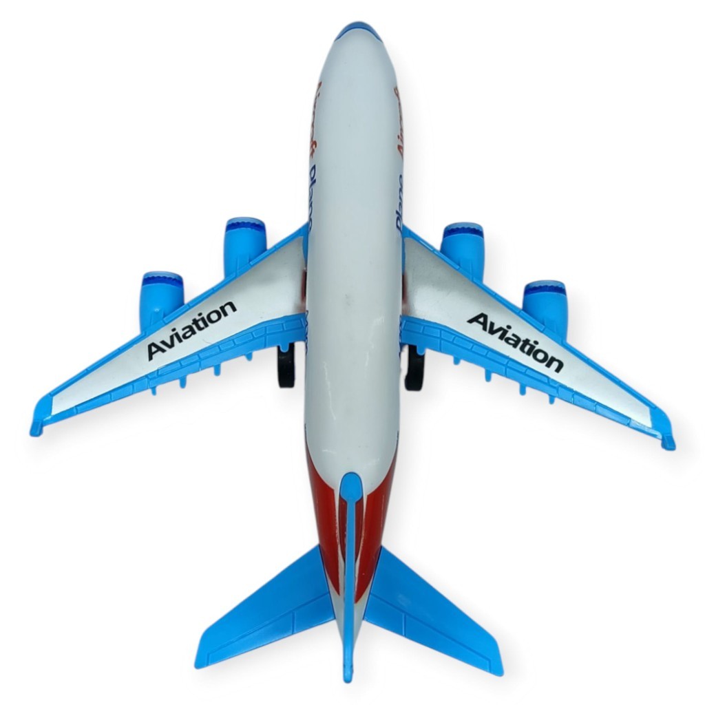 Sürtmeli Yolcu Uçağı 16 cm - Beyaz (Lisinya)