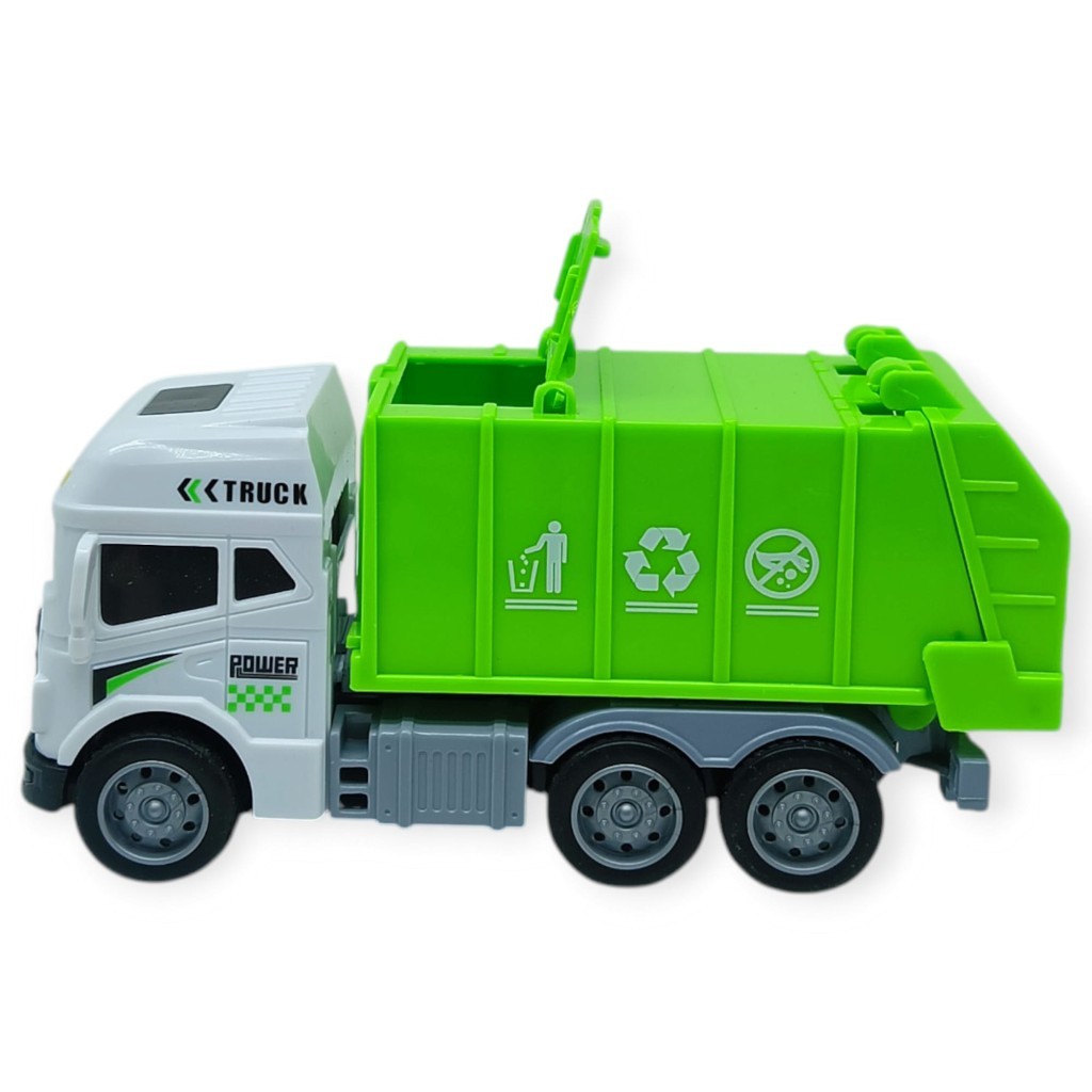 Temizlik Araçları Serisi - Sürtmeli Kamyon 12 cm  - 3626 (Lisinya)