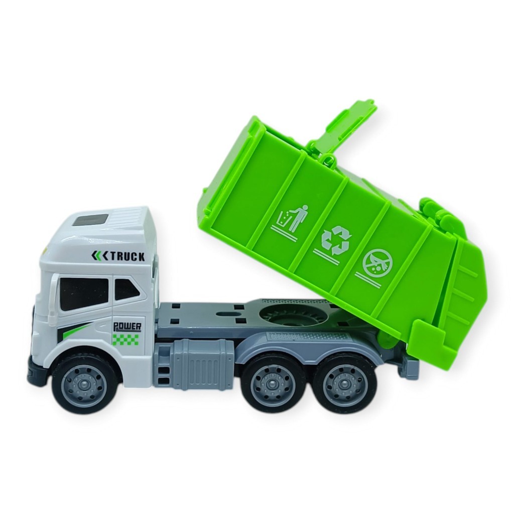 Temizlik Araçları Serisi - Sürtmeli Kamyon 12 cm  - 3626 (Lisinya)