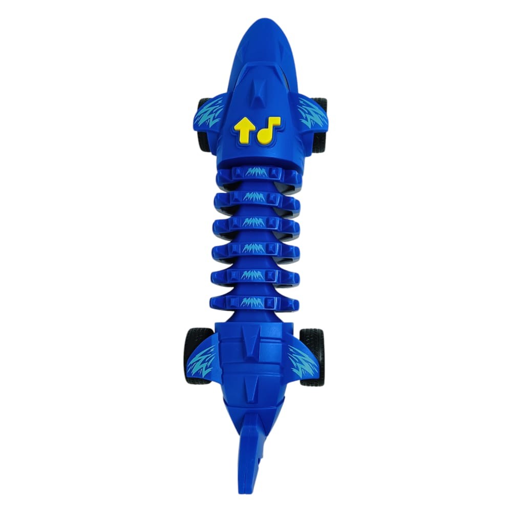 Köpekbalığı Araba - Otomatik Hareketli Sesli Işıklı 32 cm - Mavi Köpekbalığı (Lisinya)