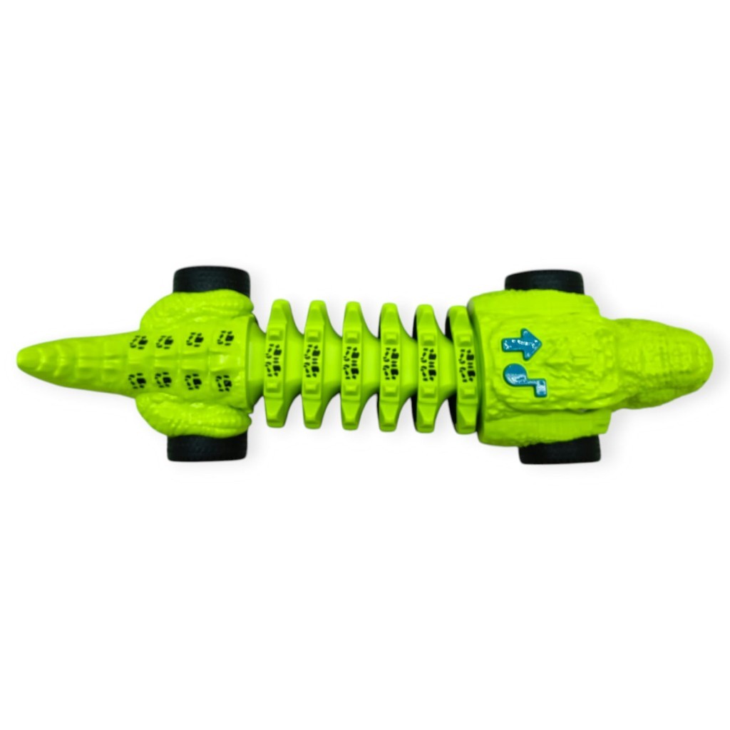 Timsah Araba - Otomatik Hareketli Sesli Işıklı 32 cm - Açık Yeşil Timsah (Lisinya)