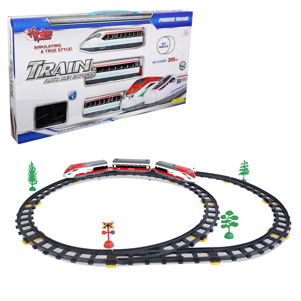 Tren Seti 40 Parça Express Tren 308 cm Ray - 2934A-11 (Lisinya)
