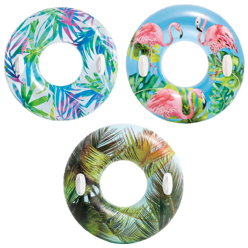 Tutunmalı Transparan Çiçekli Simit 97 Cm İntex - 58263 (Lisinya) Tutunmalı Transparan Çiçekli Simit 97 Cm İntex - 58263 (Lisinya)