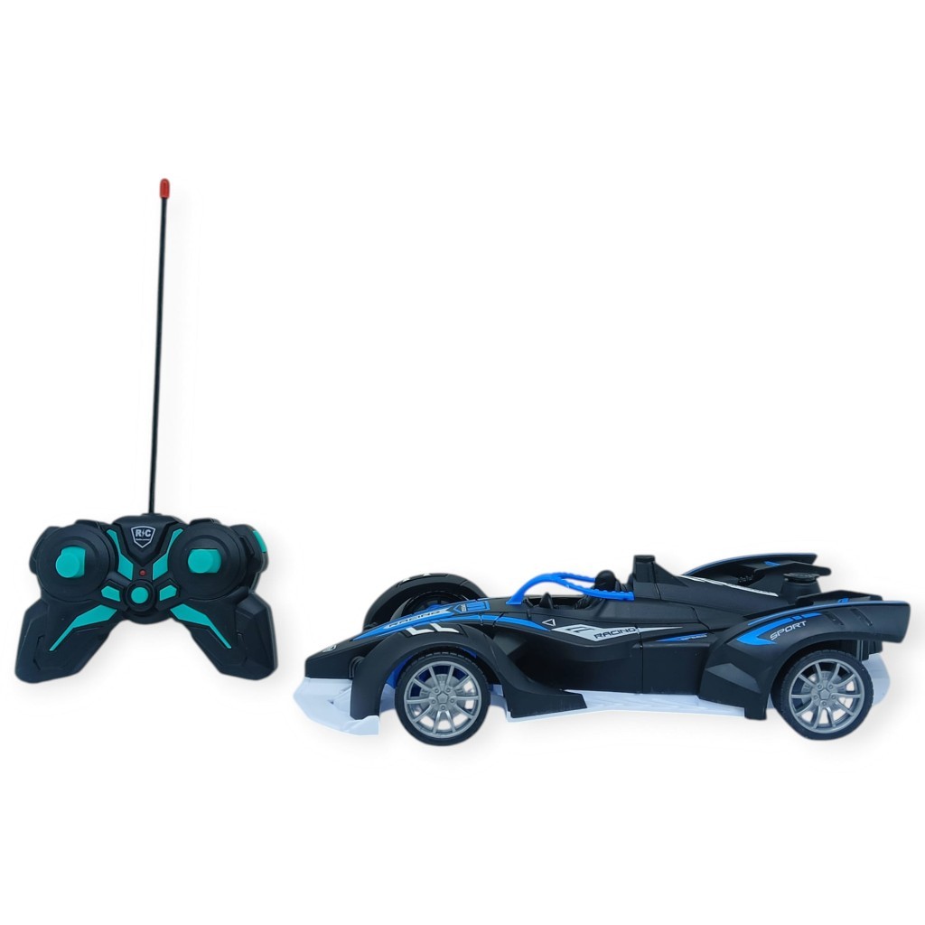 Uzaktan Kumandalı Buhar Atan  F1 Yarış Arabası 1:12 - Mavi (Lisinya)