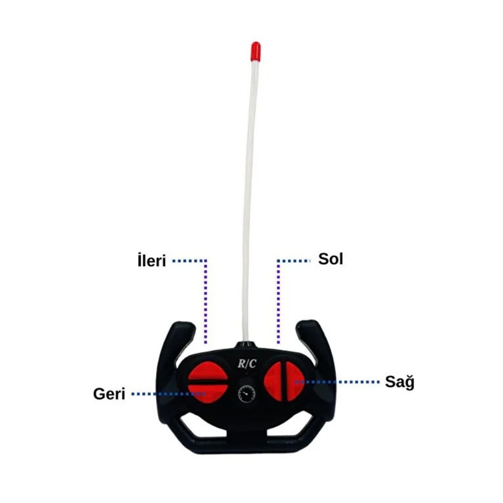 Uzaktan Kumandalı Şarjlı Off - Road Aracı U/K 1/12 - Kırmızı (Lisinya)