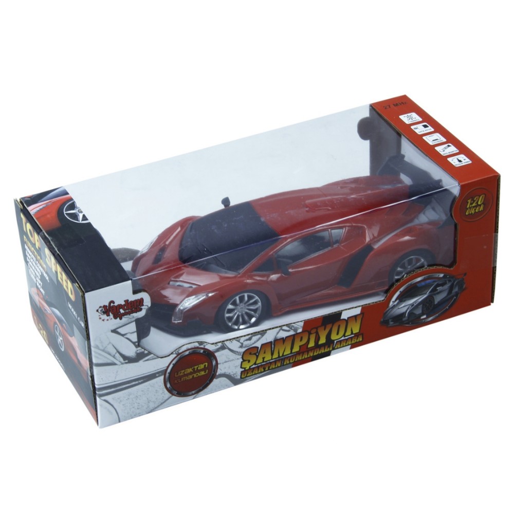 Uzaktan Kumandalı Spor Araba - 699-195 - Kırmızı (Lisinya)