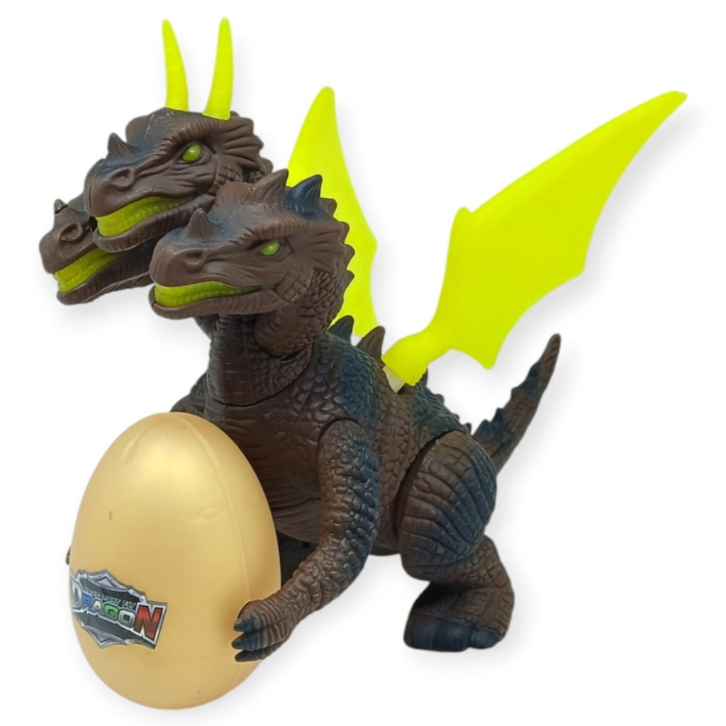 3 Başlı Mitolojik Ejderha - Pilli Yerde Gezen Sesli Figür - WH-3010 (Lisinya) 3 Başlı Mitolojik Ejderha - Pilli Yerde Gezen Sesli Figür - WH-3010 (Lisinya)