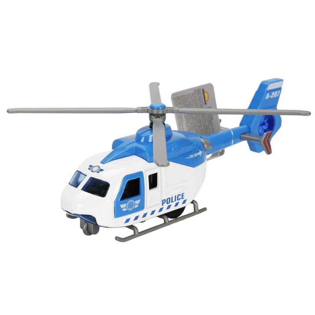 Çek Bırak Metal Helikopter 20 cm - Mavi (Lisinya)