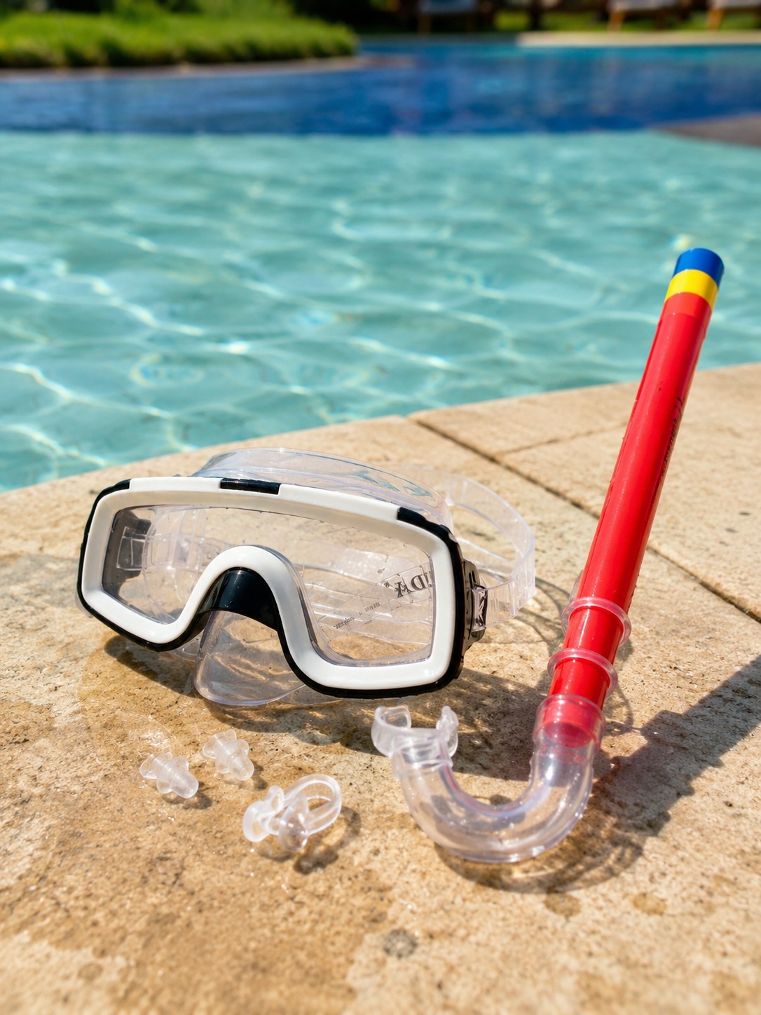 AK406-140BC - ÇOCUK MASKE SNORKEL SET (Lisinya)