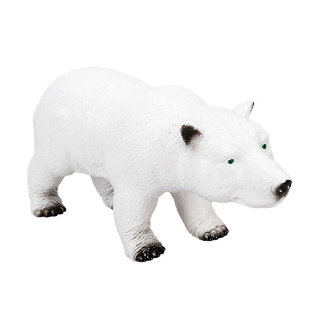 Yumuşak Soft Sesli Vahşi Hayvanlar Dünyası 27 cm - Kutup Ayısı (Lisinya)