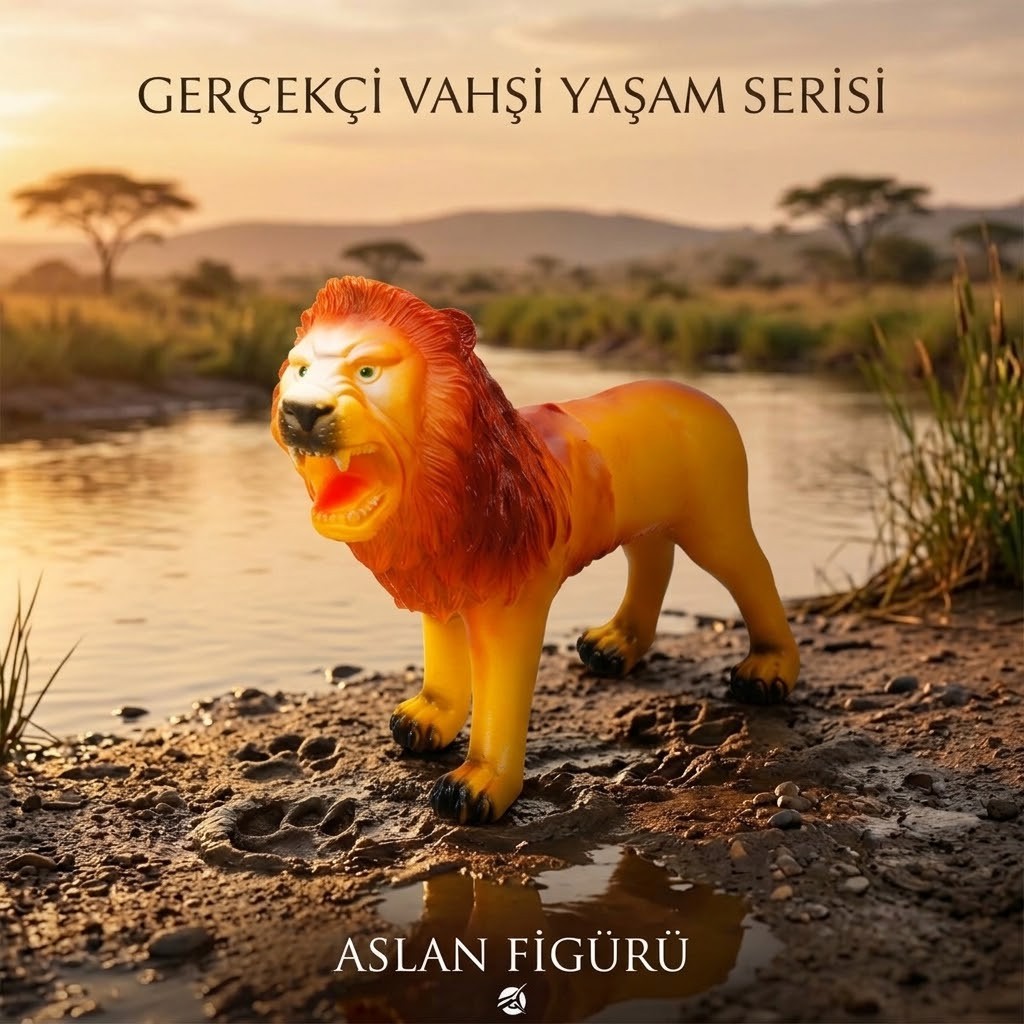 Yumuşak Soft Sesli Vahşi Hayvanlar Dünyası 27 cm - Aslan (Lisinya)