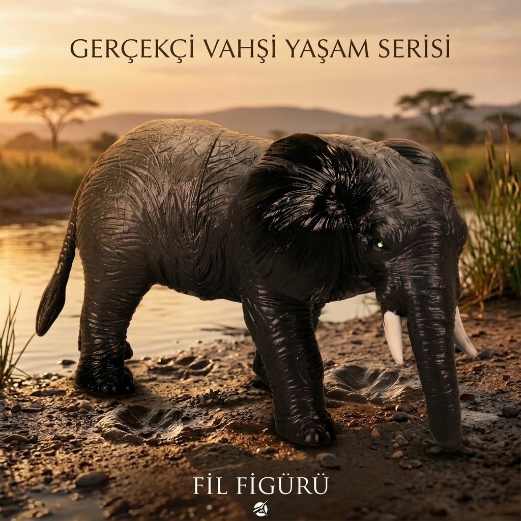 Yumuşak Soft Sesli Vahşi Hayvanlar Dünyası 27 cm - Fil (Lisinya)