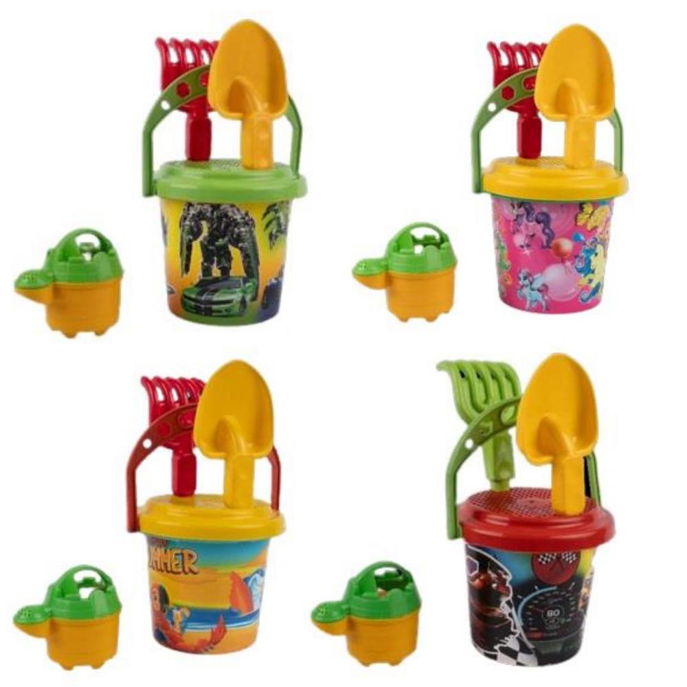 Yuvarlak Küçük Kova Plaj Seti - 2050  (Lisinya)