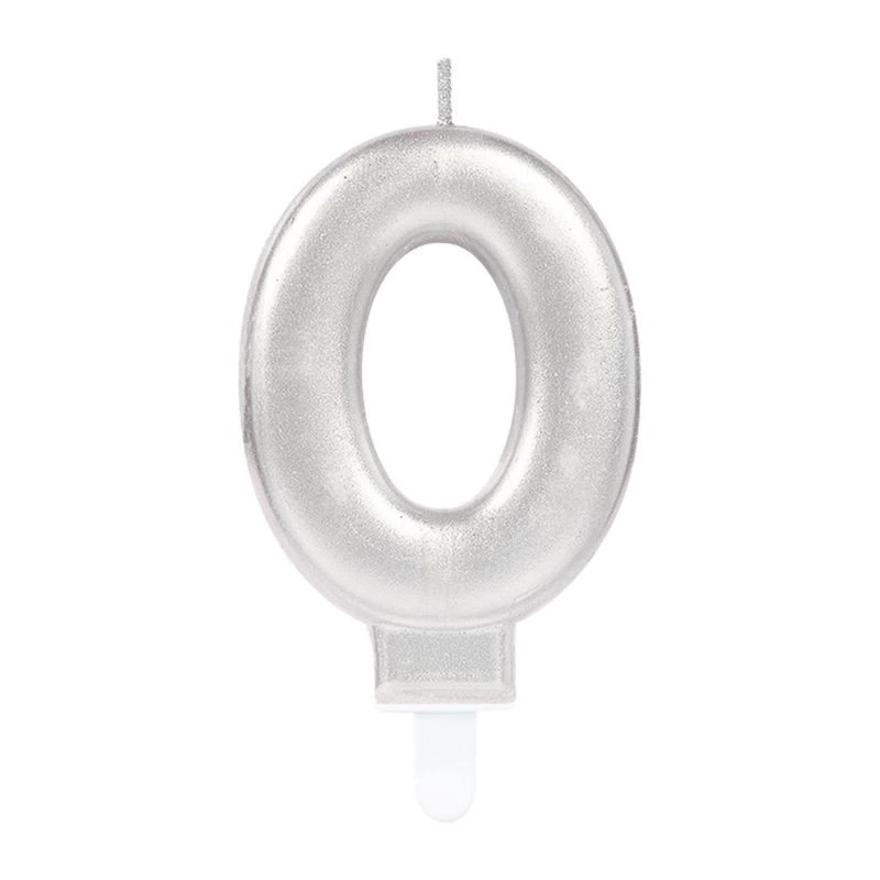 0 Rakam Mum Gümüş Renk ( Lisinya )