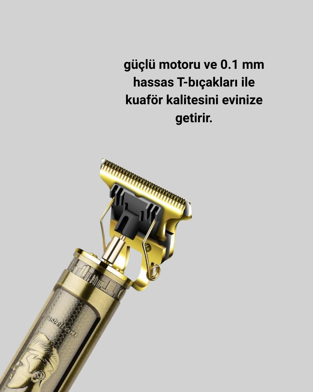 0.1 Mm Hassas Kesim Tıraş Makinesi Şarjlı Metal Gövde ( Lisinya )