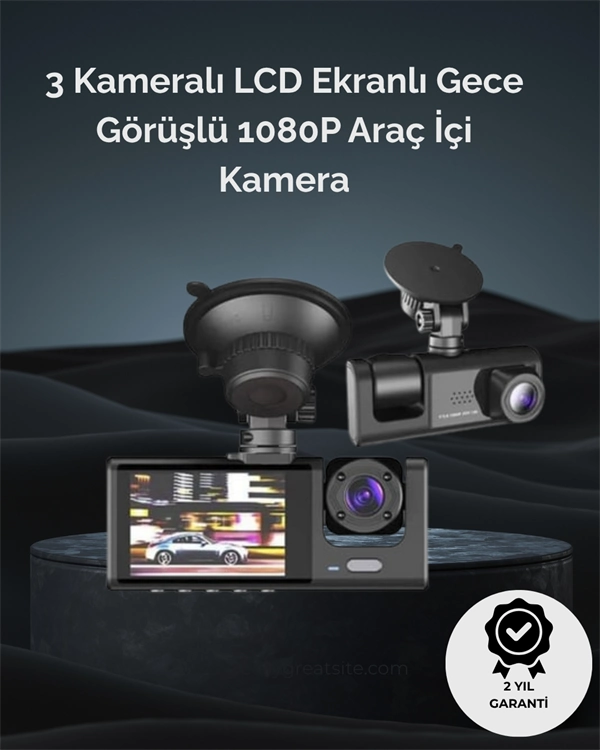 1. 3 Kameralı Full Hd Araç Kamerası – Ön, İç Ve Arka Görüş İle %100 Kapsama ( Lisinya ) 1. 3 Kameralı Full Hd Araç Kamerası – Ön, İç Ve Arka Görüş İle %100 Kapsama ( Lisinya )
