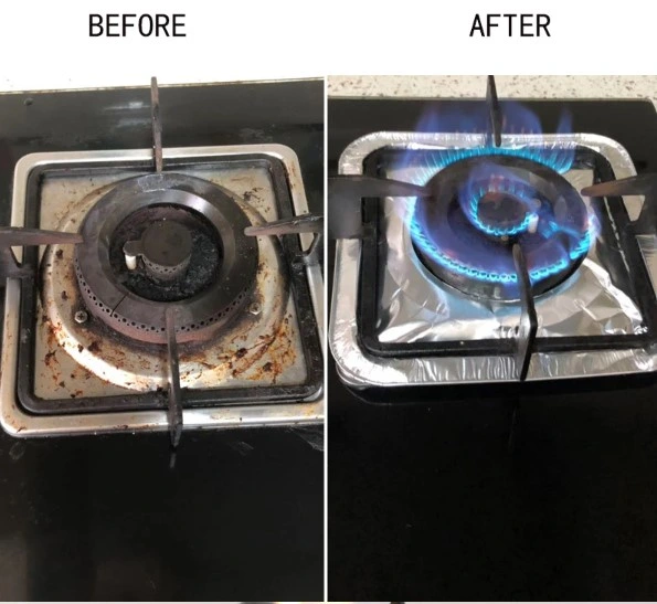 10 Adet Alüminyum Ocak Koruyucu Folyo ( Lisinya ) 10 Adet Alüminyum Ocak Koruyucu Folyo ( Lisinya )